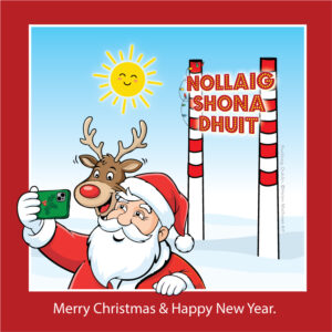 Irish Charity Poolbeg Christmas Cards - Selfie