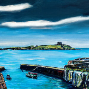 Dalkey Island painting by artist Helen Mathews Colimore Harbour Bullock Harbour
