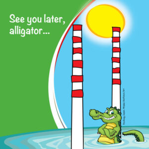 See you later alligator Goodbye Poolbeg cards