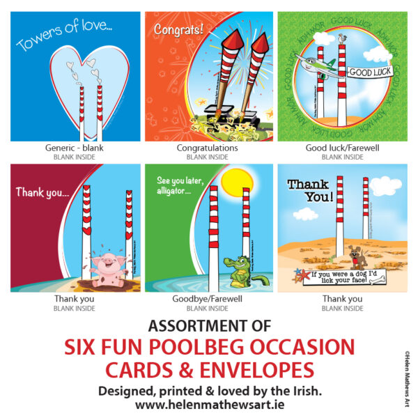 6 assorted occasion cards